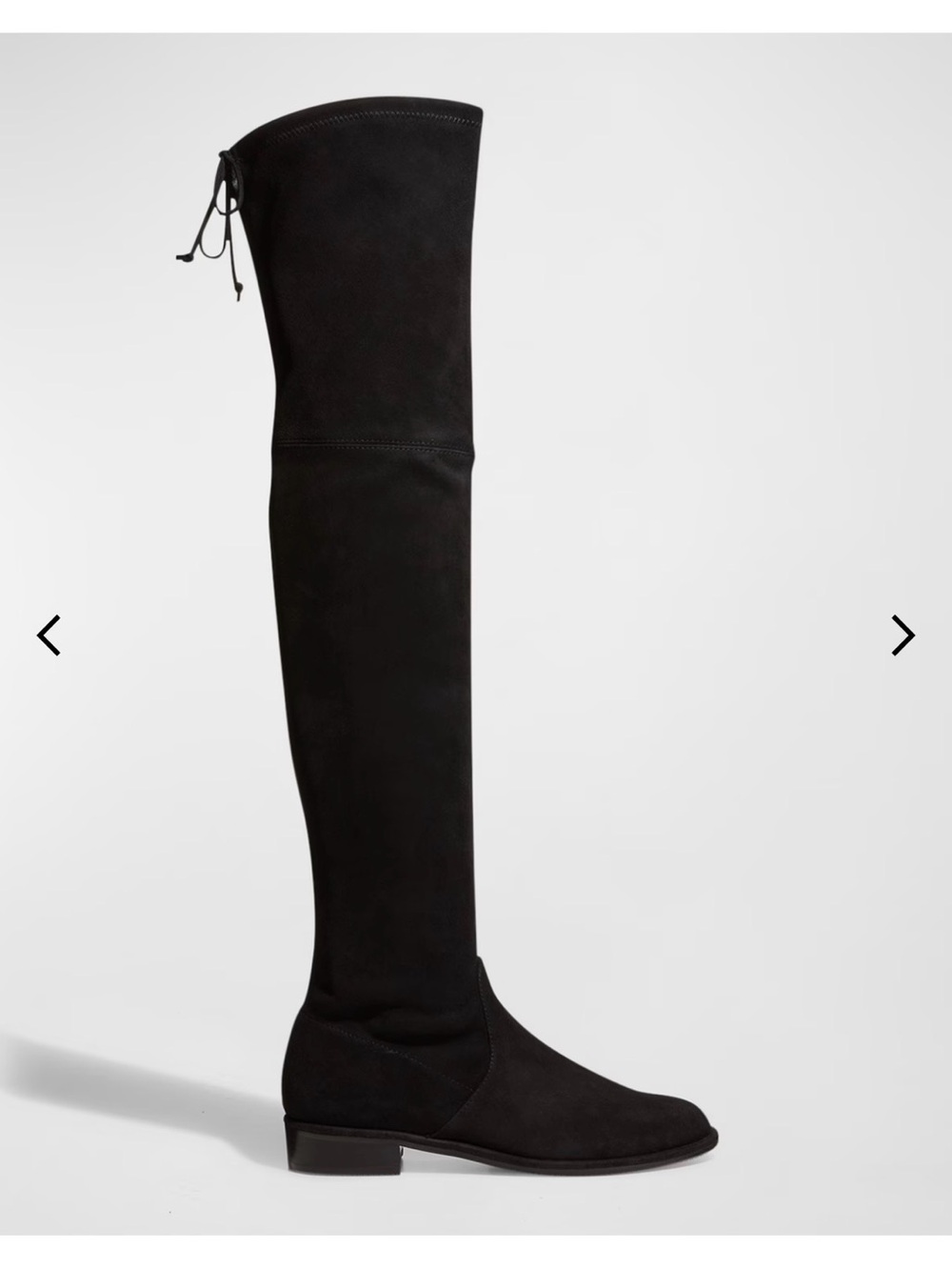 Stuart Weitzman lowland black suede over the knee boots size 6